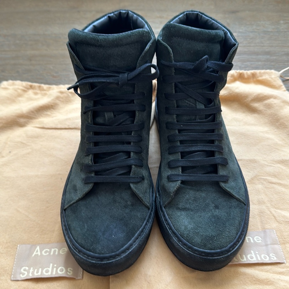 Acne Studios - Adrian Suede High Top Sneakers in Gray - size EU 41